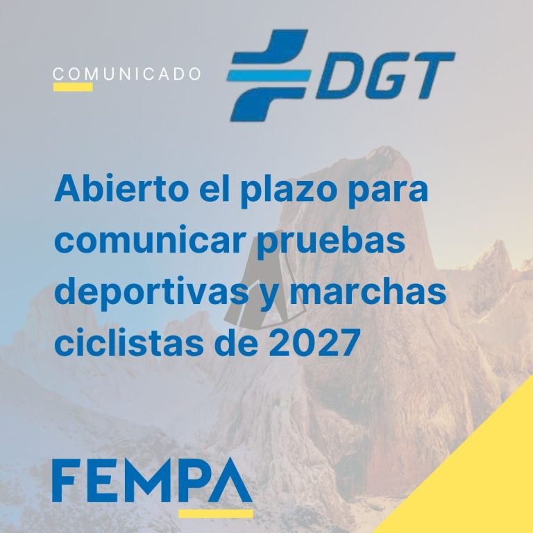 DGT: abierto el plazo para comunicar pruebas deportivas y marchas ciclistas de 2027